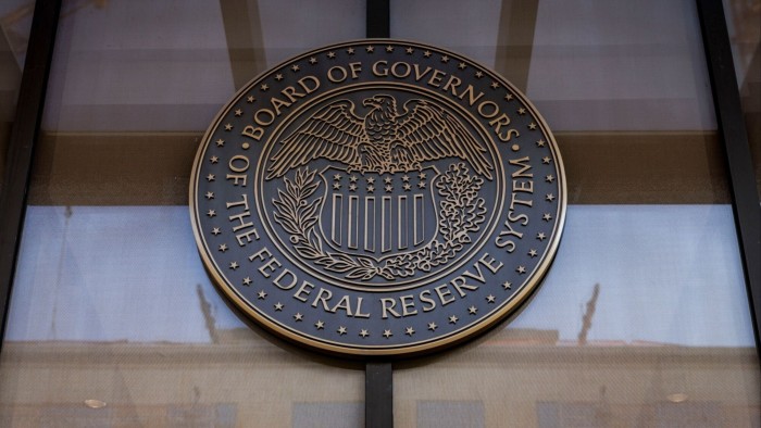 Federal Reserve logo on its building